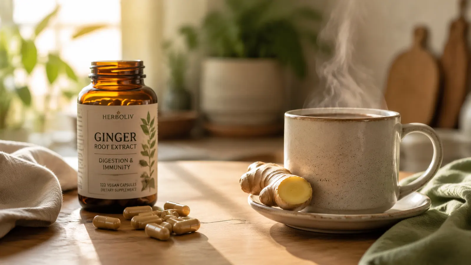 Ginger Root Capsules vs Ginger Tea for Digestive Support: Which Wins